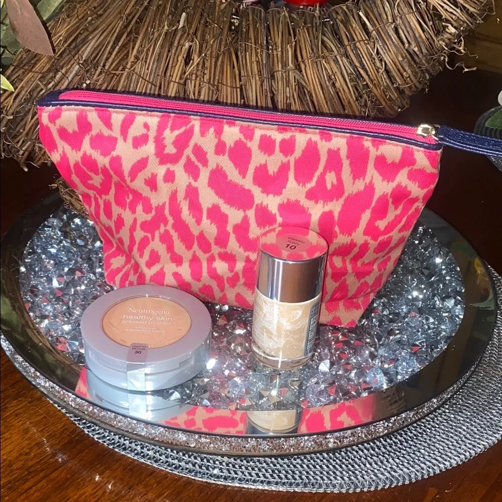 Neutrogena Foundation with Pink Leopard Bag